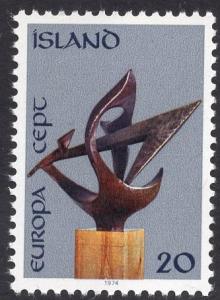 Iceland  #473 1974  MNH Europa   20k.   bronze