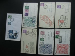 GREAT BRITAIN regionals 7 old first day covers. Have been mailed,mixed condition 