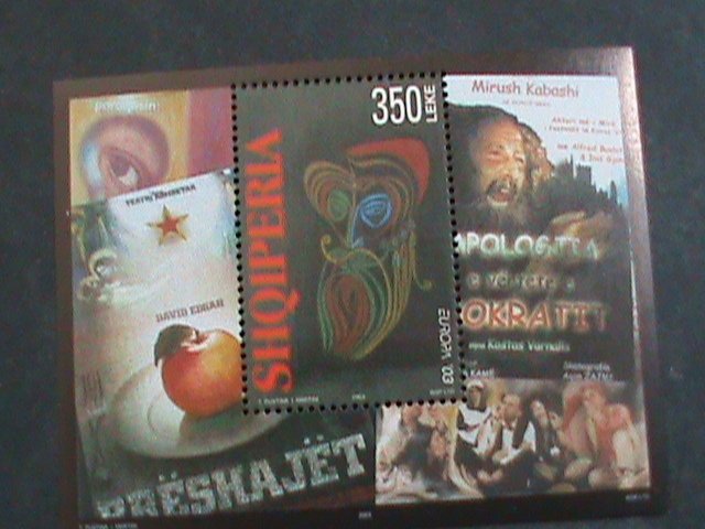 ​ALBANIA-2003 SC#2706  EUROPA -FACE FROM ONUFRI POSTER MNH S/S SHEET- VF