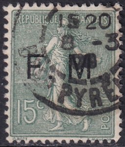 France 1904 Sc M3 military used