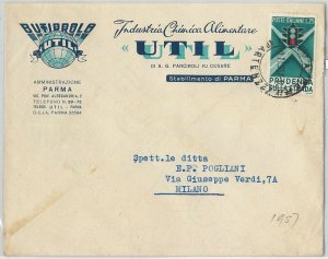 64016 - ITALIA  - STORIA POSTALE:  BUSTA PUBBLICITARIA - PARMA   1957