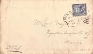 United States California San Francisco 1899 numeral duplex  5c Blue Grant Sma...