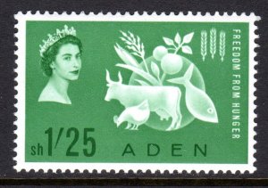 Aden 1963 Sc#65 FREEDOM FROM HUNGER/FOOD/FAUNA Single MNH