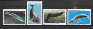 FISH - ANGUILLA #933-6  WHALES  MNH