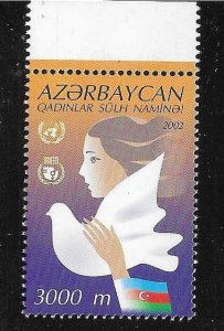 Azerbaijan 2002 Women for Peace United Nations Sc 742 MNH A2511