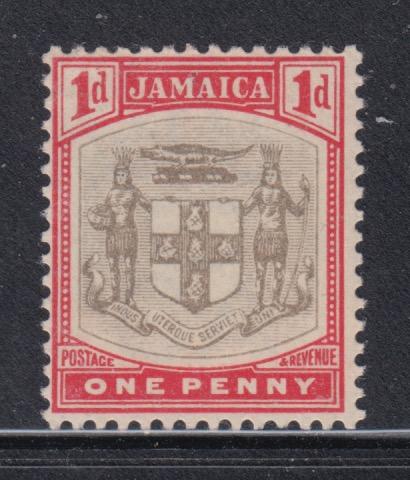 Jamaica     #34    mnh    (toned gum)    cat $4.75