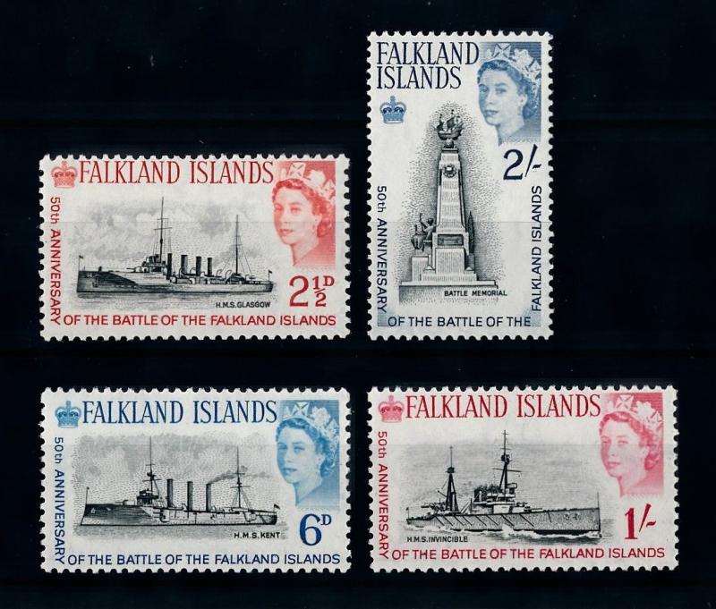 [71959] Falkland Islands 1964 Battle Ships  MNH