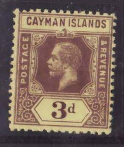 Cayman Is.-Sc#45- id13-unused NH og 3p vio,yel KGV-1913-