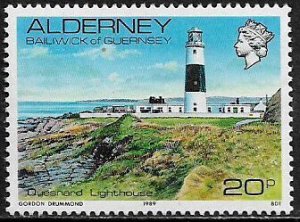 Guernsey, Alderney #42 MNH Stamp - Quesnard Lighthouse