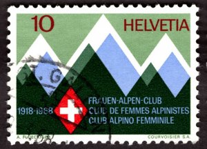 1968, Switzerland 10c, Used, Sc 487