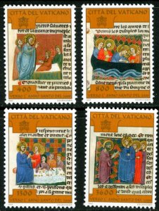 Vatican City MNH mint 1052-5 medieval art illuminated manuscript      (Inv 00...