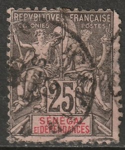 Senegal 1892 Sc 45 used