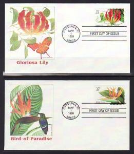 US 3310-3313 Flowers 1999 Fleetwood S/4 U/A FDC B922