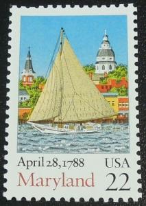 1988 22c Maryland Scott 2342 Mint NH