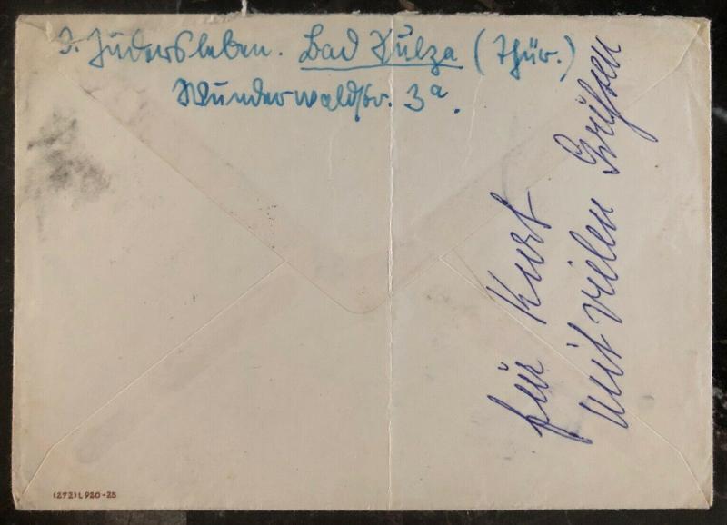 1952 Bad Sulza East Germany DDR First Day Cover FDC Int Long Distance Cycle