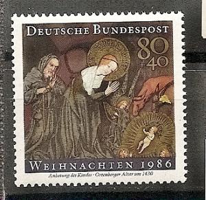 Germany  B651 MNH 1986 Christmas