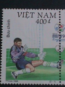 ​VIETNAM-1996 SC#2713- EURO'96 SOCCER CHAMPIONSHIPS.- MNH BLOCK  VERY FINE