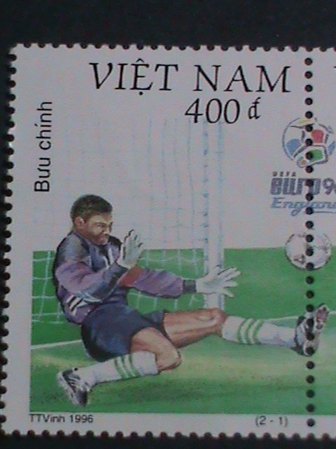 ​VIETNAM-1996 SC#2713- EURO'96 SOCCER CHAMPIONSHIPS.- MNH BLOCK  VERY FINE