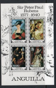 Anguilla Sc 304a 1977 Rubens stamp sheet stamp mint NH