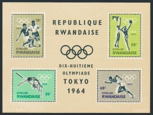 Rwanda 76-83,83a,MNH.Michel 77-84,Bl.2. Olympics Tokyo-1964.Soccer,Basketball,