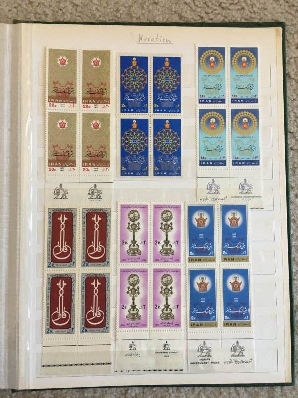 Iran, Persian,album, stamps book, nice collection, all block
