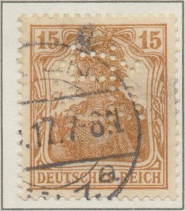 Germany Germania 15pf Lozenges watermark Deutsches Reich stamps 1916 SG100