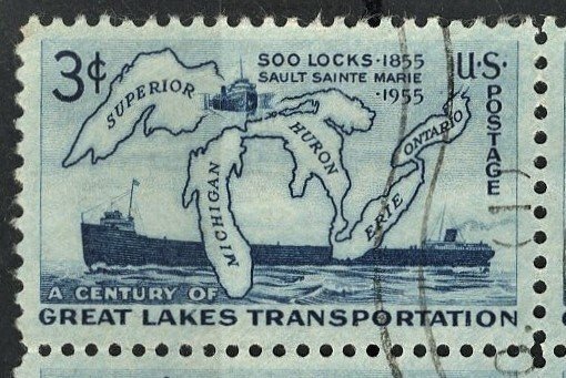 United States - SC #1069 - USED BLOCK OF 4 - 1955 - US349