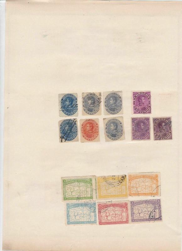 venezuela 1887-  stamps ref r9155