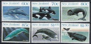 New Zealand 936-41 MNH 1988 Whales