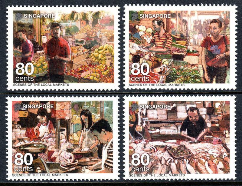 Singapore 1545-1548, MNH. Local Markets, 2012