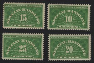 QE1-4 MNH VF/XF FRESH SET