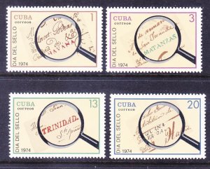 Cuba 1888-91 MNH 1974 Stamp Day Full Set