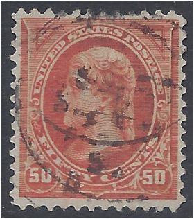 #275 50c Thomas Jefferson 1895 Used