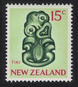 New Zealand Tiki 15c Apple-green 1968 MNH SG#874