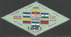 ECUADOR C425 MNH FLAGS H87