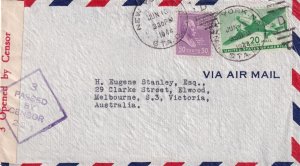 1941, New York, NY to Melbourne, Australia, See Remark (C4422)