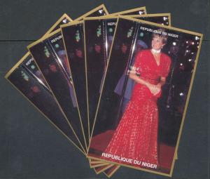 LADY Diana 1997 Royalty Niger Pope Music Minisheets MNH BULK LOT (75 ITEMS)5D465