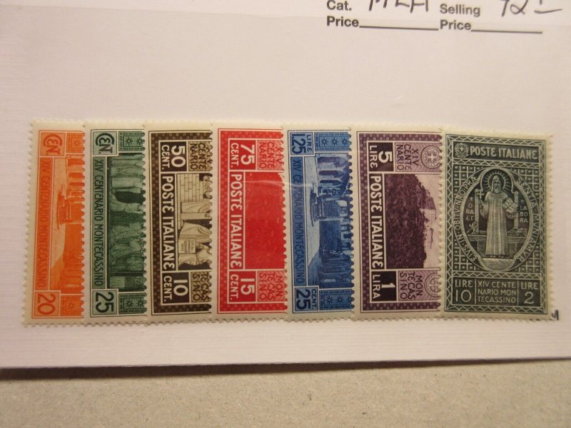 ITALY, Scott 232-238, MINT LIGHTLY HINGED, Lot18, Cat $42.45