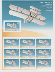 U.S.  Scott# 3783 2003 First Flight of Wright Brothers MNH S/S #1