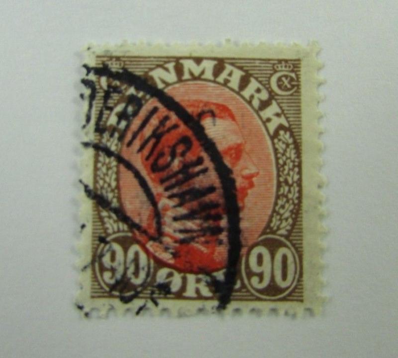 c1920 Denmark SC #127 KING CHRISTIAN X   Used stamp