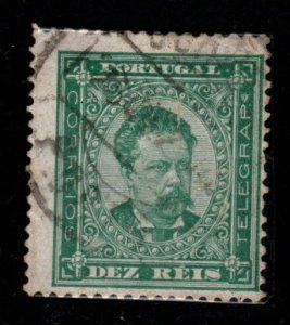 Portugal Scott 59b perf 13.5 King Luiz 1882