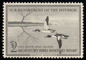US #RW23 SCV $85 VF/XF OG LH, well centered, CHOICE!