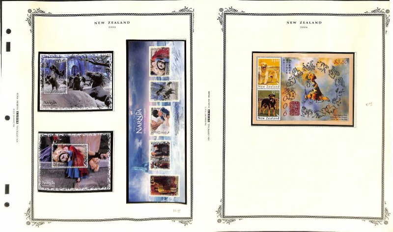 New Zealand Stamp Collection on 14 Scott Specialty Pages, 2005-2006 Mint NH (CE)