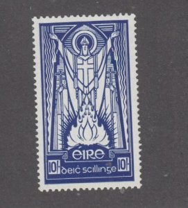 IRELAND # 98 VF-MNH KGV 10sh ST PATRICK & PASCHAL FIRE 