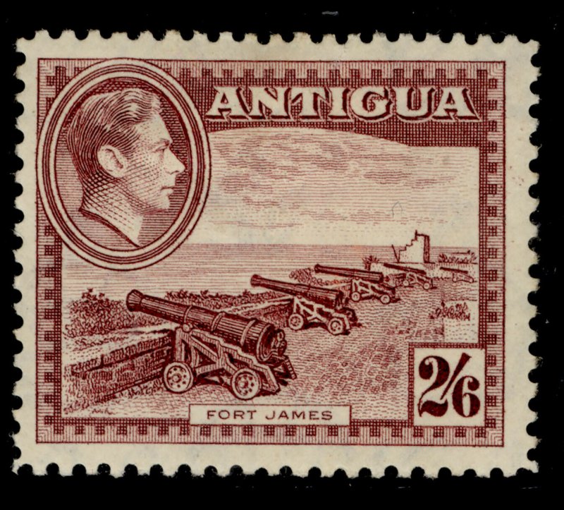 ANTIGUA GVI SG106a, 2s 6d maroon, M MINT. Cat £38. 