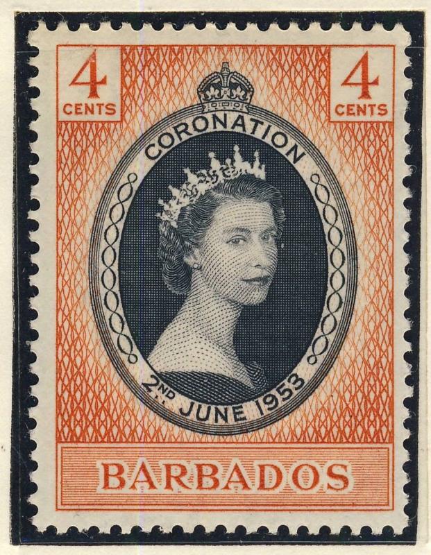 BARBADOS - 1953 - QEII CORONATION SG 302 / Scott 234 - U/M**