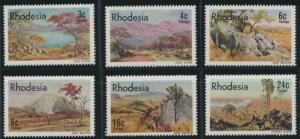 Rhodesia   SG 543 - 548  SC# 381 - 386  MNH Landscape Paintings see details 