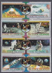 1989 Cook Islands 1269-1276Paar 20 years of Apollo 11 moon landing 18,00 €