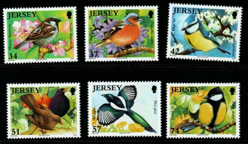 JERSEY SG1311/6 2007 BIRDS MNH 