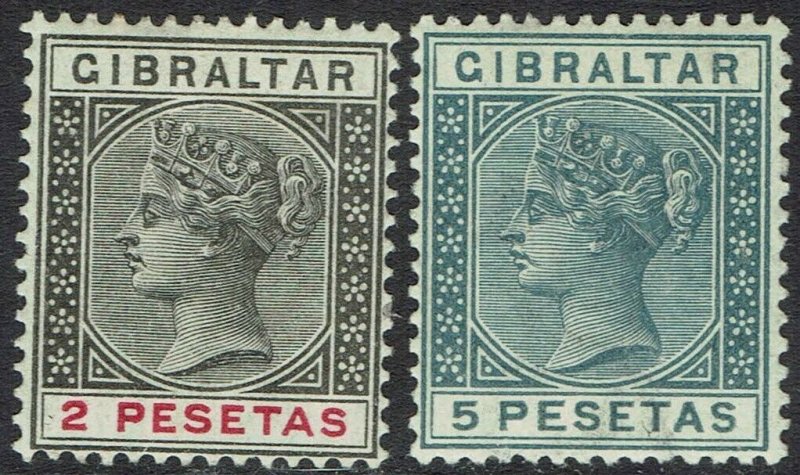 GIBRALTAR 1889 QV 2P AND 5P